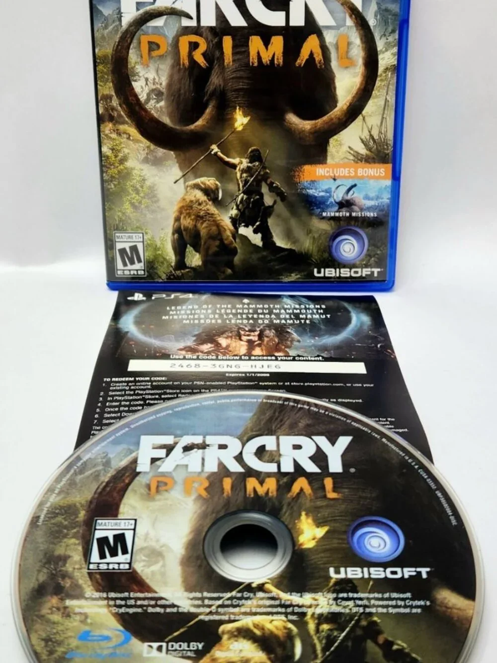 Far Cry Primal PS4 Sony PlayStation 4 CIB Complete /w Insert Game - Tested